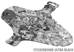 Garde-boue Avant Kol:oss -Vélo Accessoires Boutique 02 riesel design schutzblech mudguard front koloss stickerbomb ultra black