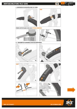 Kit De Garde-boue Velo 65 Mountain 29 -Vélo Accessoires Boutique AB bedienungsanleitung VELO SERIE 2