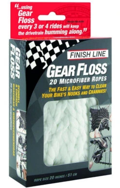 Finish Line Fil De Nettoyage De Corde En Microfibres Gear Floss 20 Pcs.