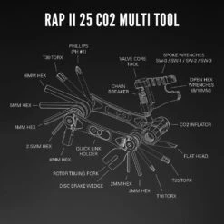 Lezyne RAP 25 II CO2 Multitool -Vélo Accessoires Boutique Lezyne RapII 25 ExplodedToolDiagrams R1 1800x1800