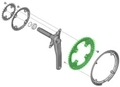 Shimano FC-T6010 Plateau 48T Pour Garde-Chaîne 7 Shimano FC-T6010 Plateau 48T Pour Garde-Chaîne -Vélo Accessoires Boutique Shimano FC T6010 Kettenblatt 48 Zahne fur Kettenschutzring