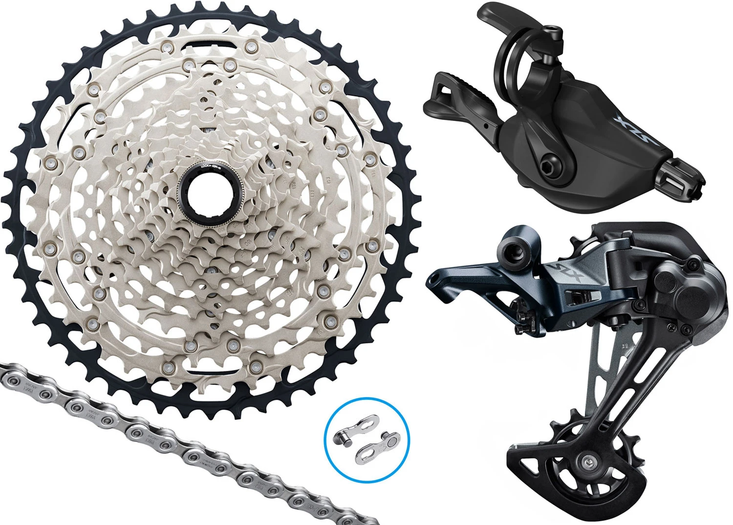 Shimano SLX M7100 Kit De Mise à Niveau 1x12 Vitesses 10-51 Collier De Serrage 1 Shimano SLX M7100 Kit De Mise à Niveau 1x12 Vitesses 10-51 Collier De Serrage