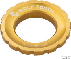 Centerlock Lockring -Vélo Accessoires Boutique Wolf Tooth Centerlock Rotor Lockring Gold 4