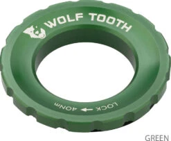 Centerlock Lockring -Vélo Accessoires Boutique Wolf Tooth Centerlock Rotor Lockring Green 5