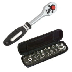 Jeu De Clés à Cliquet Comp 1/4" Avec Embouts